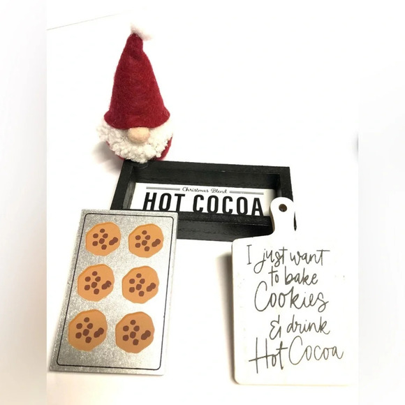 NIB 4 Ct. Tiered Tray Props - Hot Cocoa - Picture 3 of 4